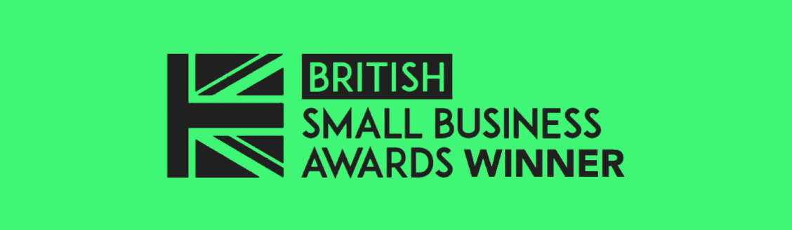 Green British Small Business Awards Winner banner