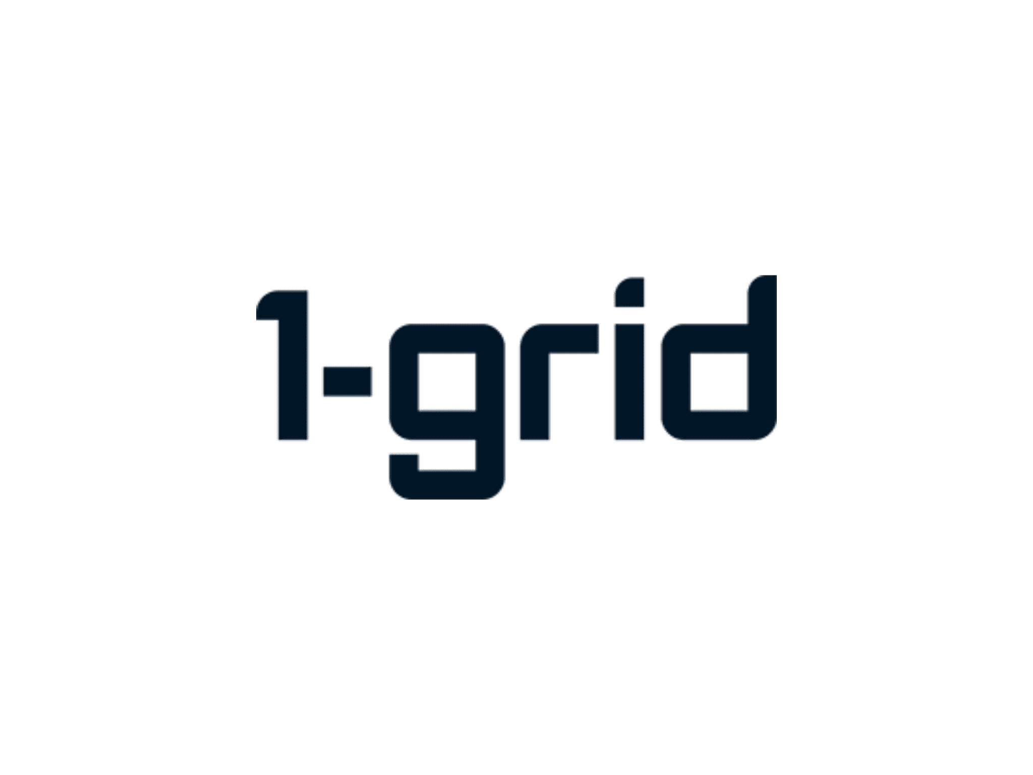 Dark 1-grid logo on transparent background