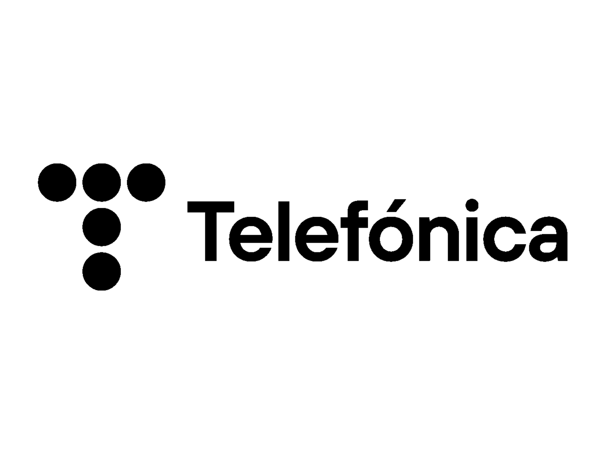 Black Telefonica logo