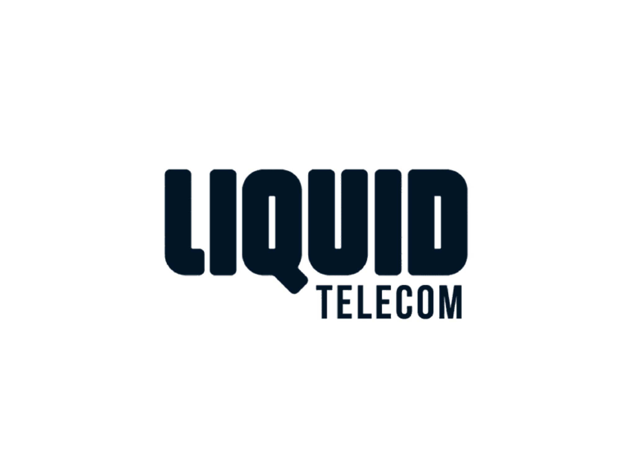 Dark Liquid Telecom Logo on transparent background