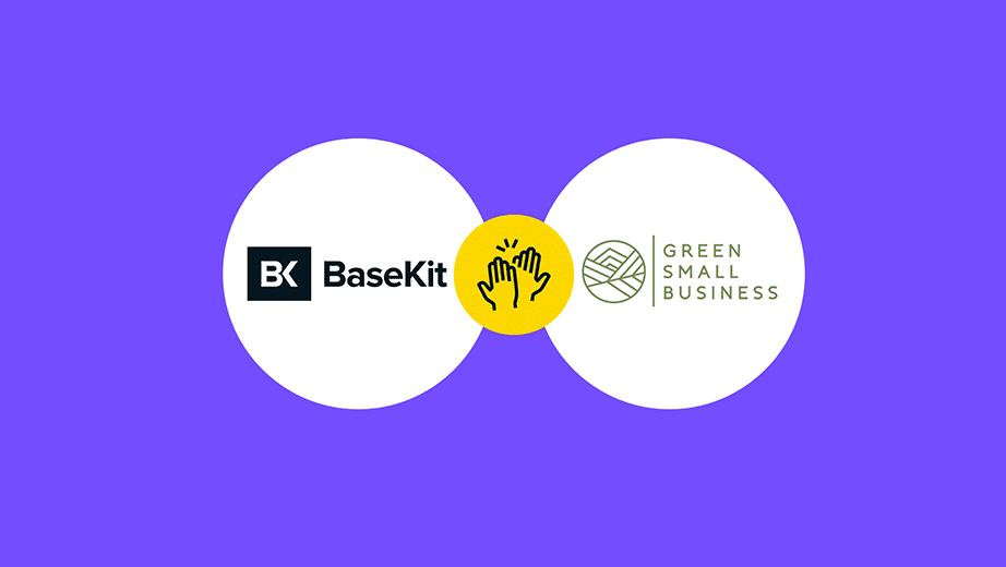 BaseKit x Green Small Business partnership announcement