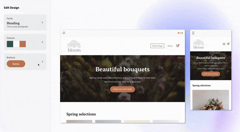 BaseKit Website Editor Button Styles