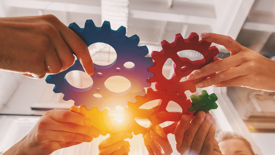 Cogs working together with human teams - working in partnership