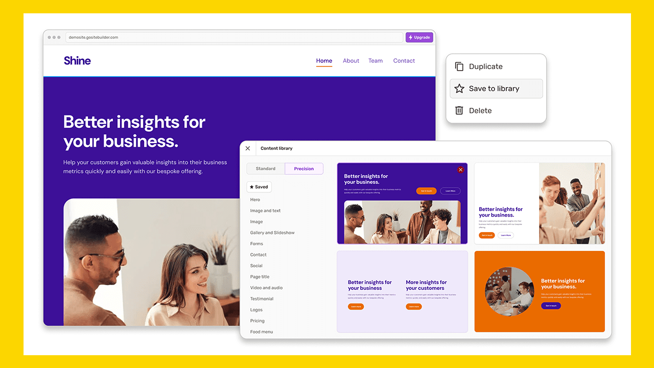 BaseKit Product Update Hero - Saved Sections